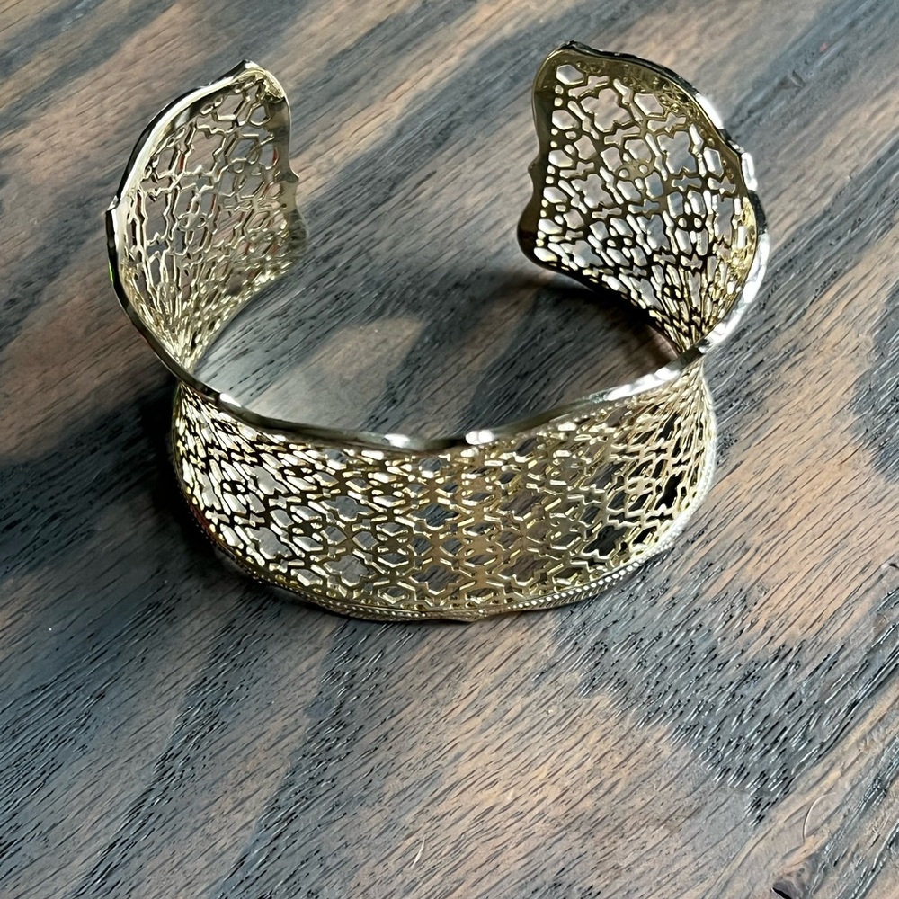 Kendra Scott Gold Filigree Cuff Bracelet